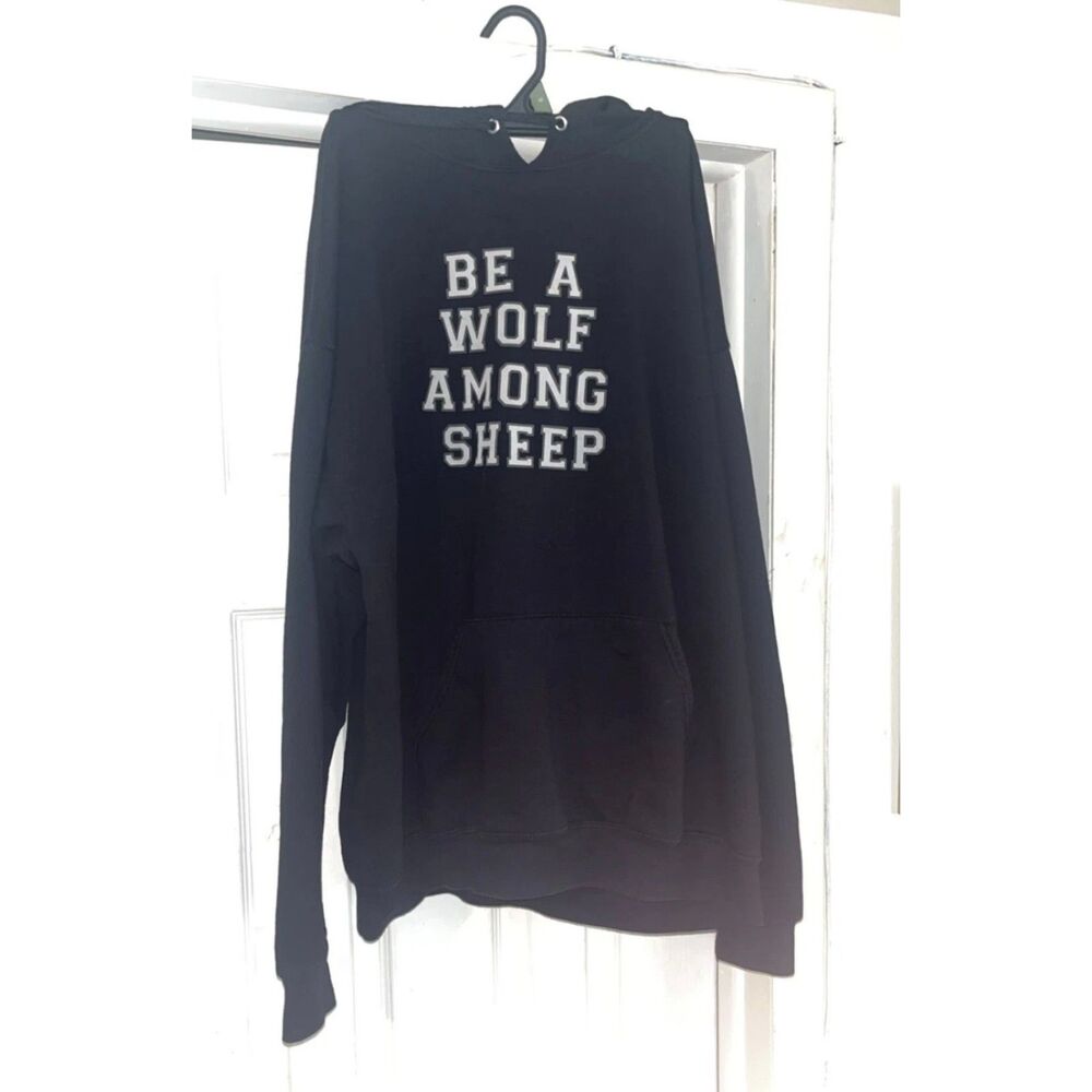 Be A Wolf Among Sheep Mens Hoodie Size Xl